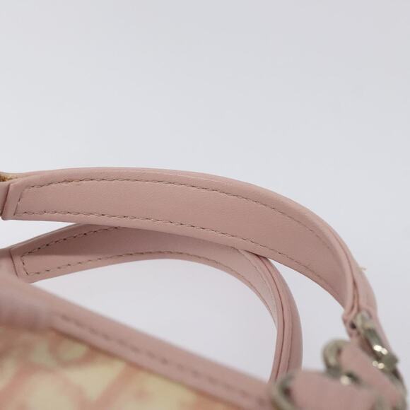 DIOR Trotter Canvas Romantic Chain Bag Pvc Pink Silver - Picture 8 of 12